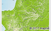 Physical Map of Portoviejo