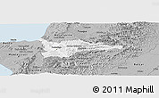 Gray Panoramic Map of Portoviejo
