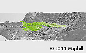 Physical Panoramic Map of Portoviejo, desaturated