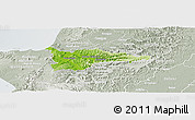 Physical Panoramic Map of Portoviejo, lighten, semi-desaturated
