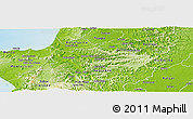 Physical Panoramic Map of Portoviejo