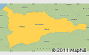 Savanna Style Simple Map of Portoviejo