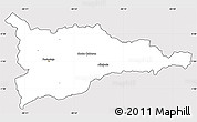 Silver Style Simple Map of Portoviejo, cropped outside