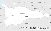 Silver Style Simple Map of Portoviejo