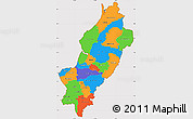 Political Simple Map of Manabi, cropped outside