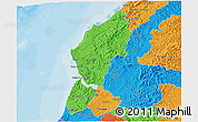 Political 3D Map of Sucre