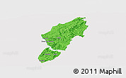 Political Panoramic Map of Sucre, cropped outside
