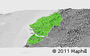 Political Panoramic Map of Sucre, desaturated