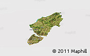 Satellite Panoramic Map of Sucre, cropped outside