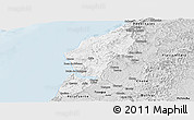 Silver Style Panoramic Map of Sucre
