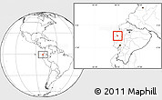 Blank Location Map of Tosagua