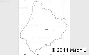 Blank Simple Map of Tosagua, cropped outside