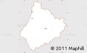 Classic Style Simple Map of Tosagua, cropped outside