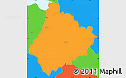 Political Simple Map of Tosagua