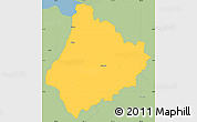 Savanna Style Simple Map of Tosagua