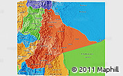 Political Shades 3D Map of Morona Santiago