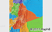 Political Shades Map of Morona Santiago