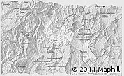 Silver Style 3D Map of San Juan Bosco