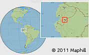 Savanna Style Location Map of San Juan Bosco