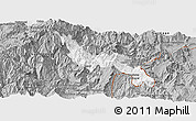 Gray Panoramic Map of San Juan Bosco