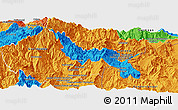 Political Panoramic Map of San Juan Bosco