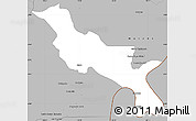Gray Simple Map of San Juan Bosco