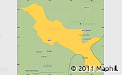 Savanna Style Simple Map of San Juan Bosco