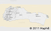 Classic Style 3D Map of Napo, single color outside