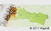 Physical 3D Map of Napo, lighten