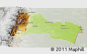 Physical 3D Map of Napo, lighten, semi-desaturated