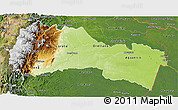 Physical 3D Map of Napo, satellite outside