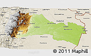 Physical 3D Map of Napo, shaded relief outside
