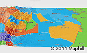 Political 3D Map of Napo, political shades outside