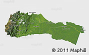 Satellite 3D Map of Napo, single color outside