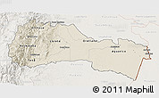 Shaded Relief 3D Map of Napo, lighten