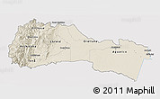 Shaded Relief 3D Map of Napo, single color outside