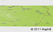 Physical Panoramic Map of Aguarico