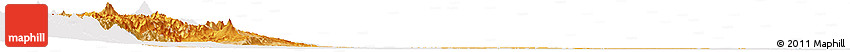 Political Shades Horizon Map of Napo, single color outside