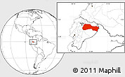Blank Location Map of Napo