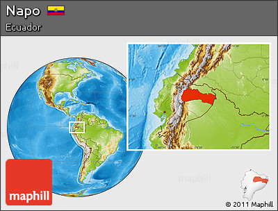 Physical Location Map of Napo