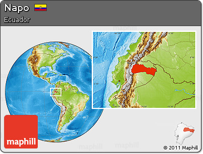 Physical Location Map of Napo