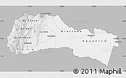 Gray Map of Napo, single color outside
