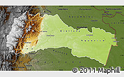 Physical Map of Napo, darken