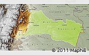 Physical Map of Napo, semi-desaturated