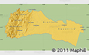 Savanna Style Map of Napo, single color outside