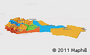 Political Panoramic Map of Napo, cropped outside