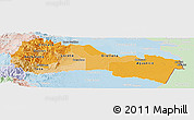 Political Shades Panoramic Map of Napo, lighten