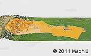 Political Shades Panoramic Map of Napo, satellite outside