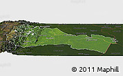 Satellite Panoramic Map of Napo, darken