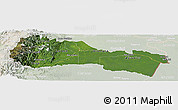 Satellite Panoramic Map of Napo, lighten
